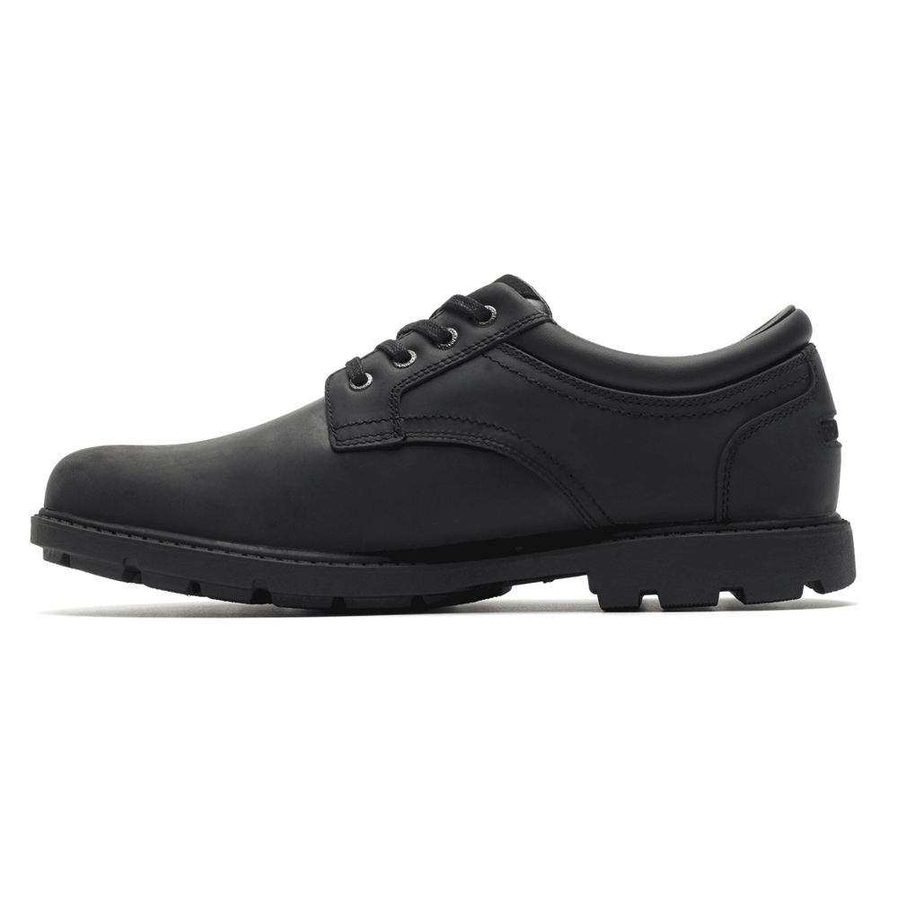 Rockport Singapore Mens Oxfords - Storm Surge Plain Toe Black - CB6470283